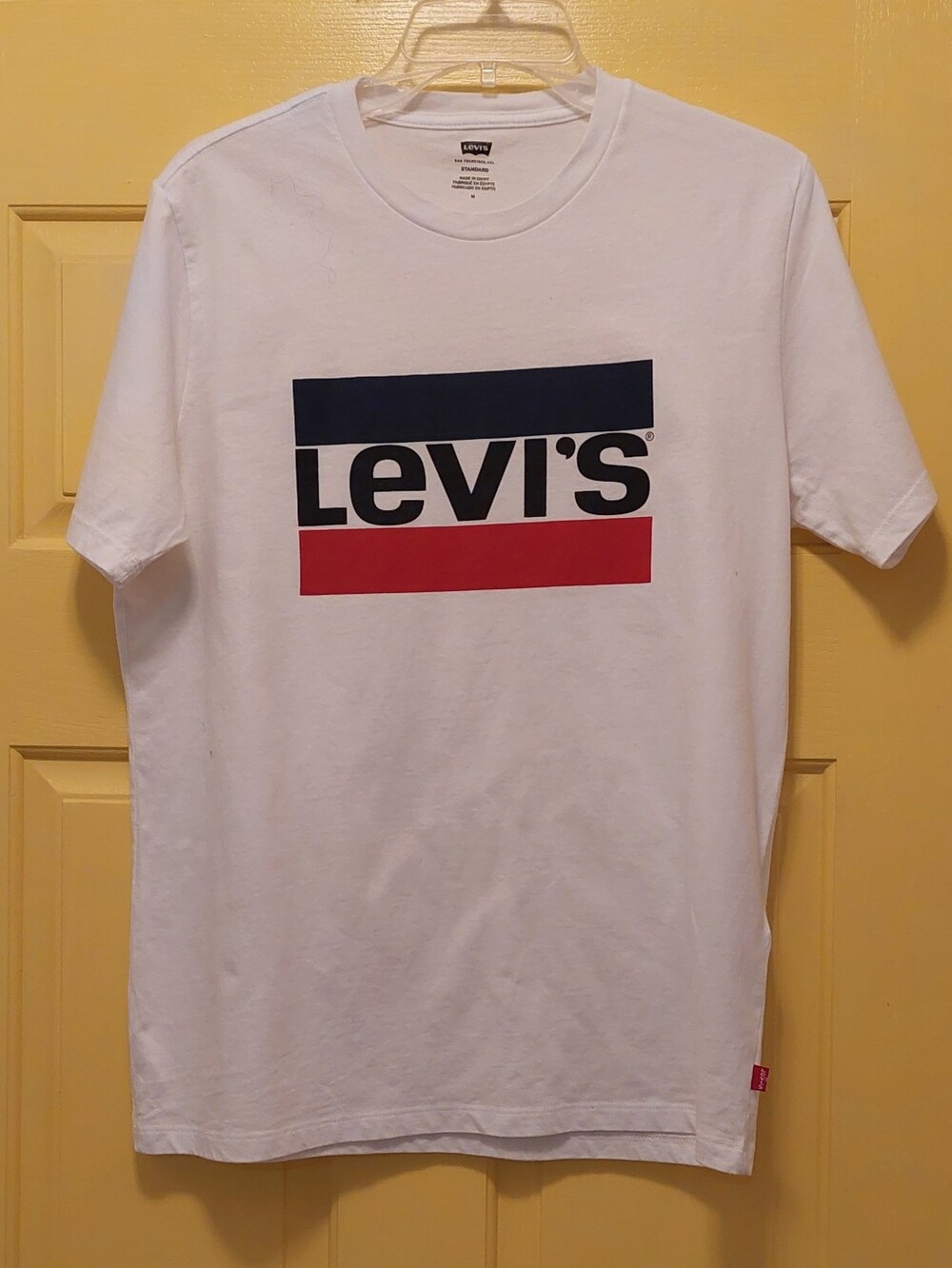 Levi's White Standard Crew Neck Tee - Men's M